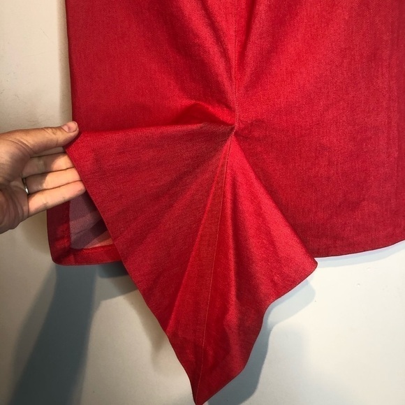 Debbie Shuchat Fishtail Denim Pencil Skirt, size 4 - Picture 5 of 9